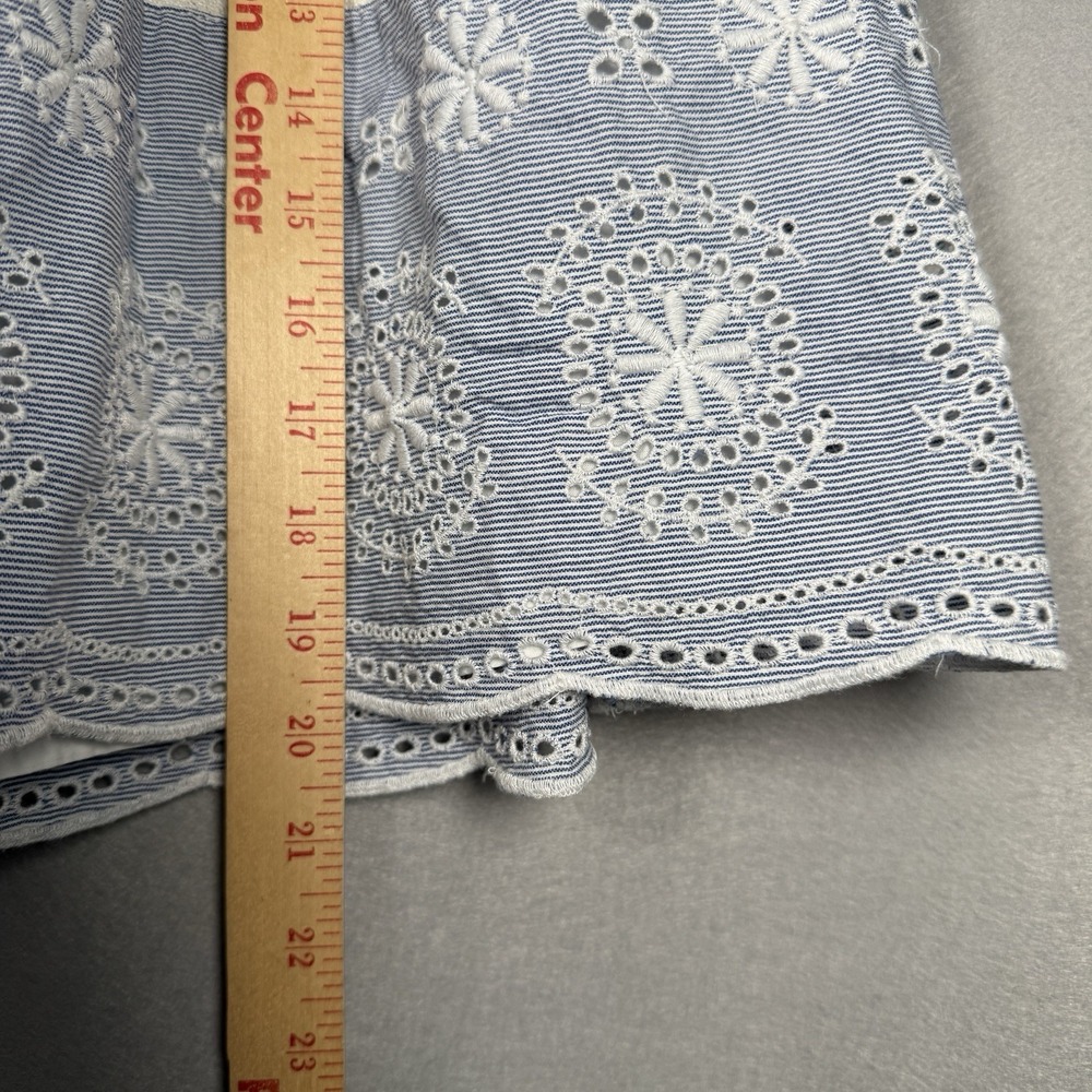 Tommy Hilfiger Mini Skirt Lace Blue 100% Cotton Sz 8 - Picture 11 of 11
